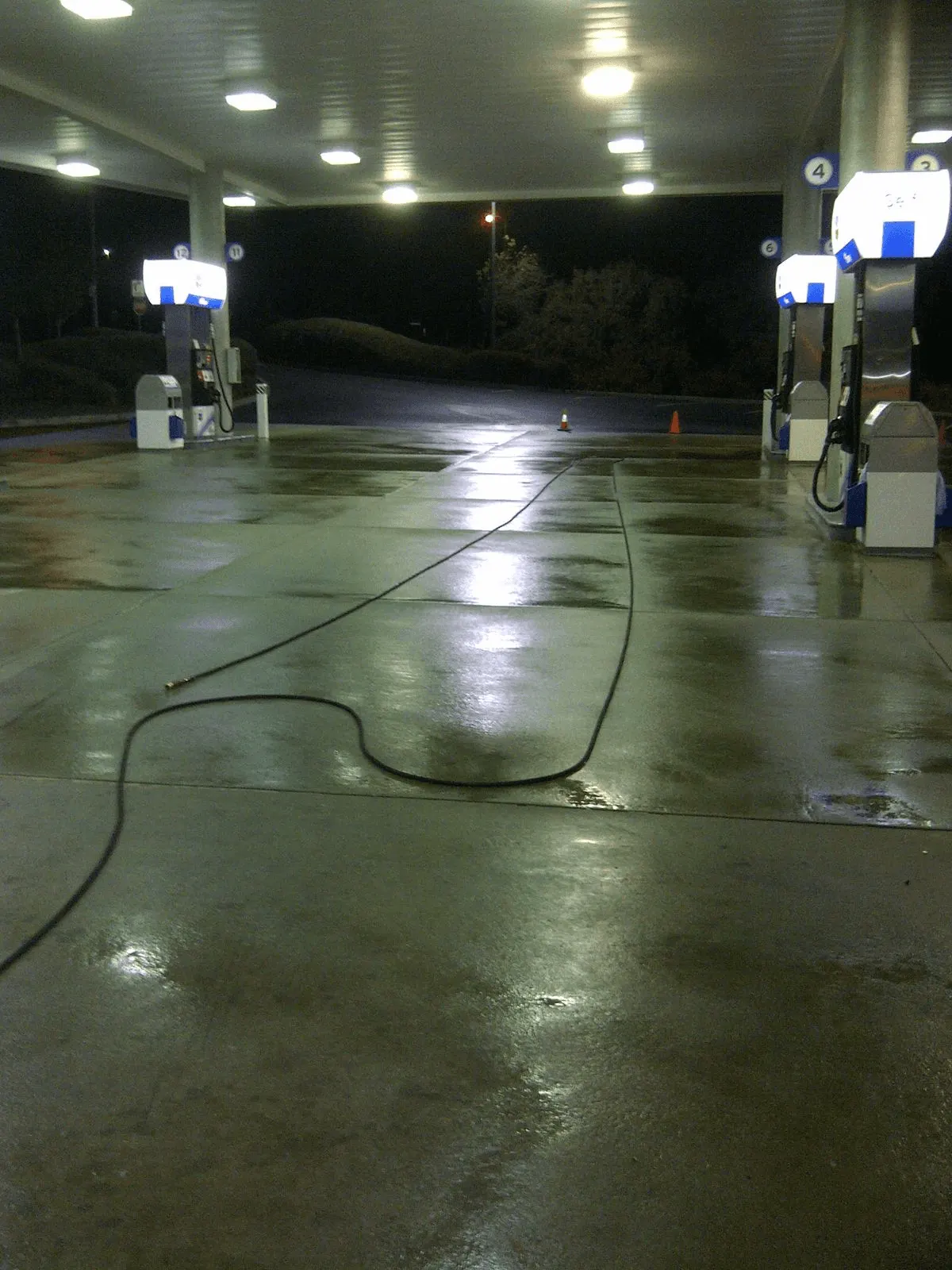 Estación de servicio restaurada