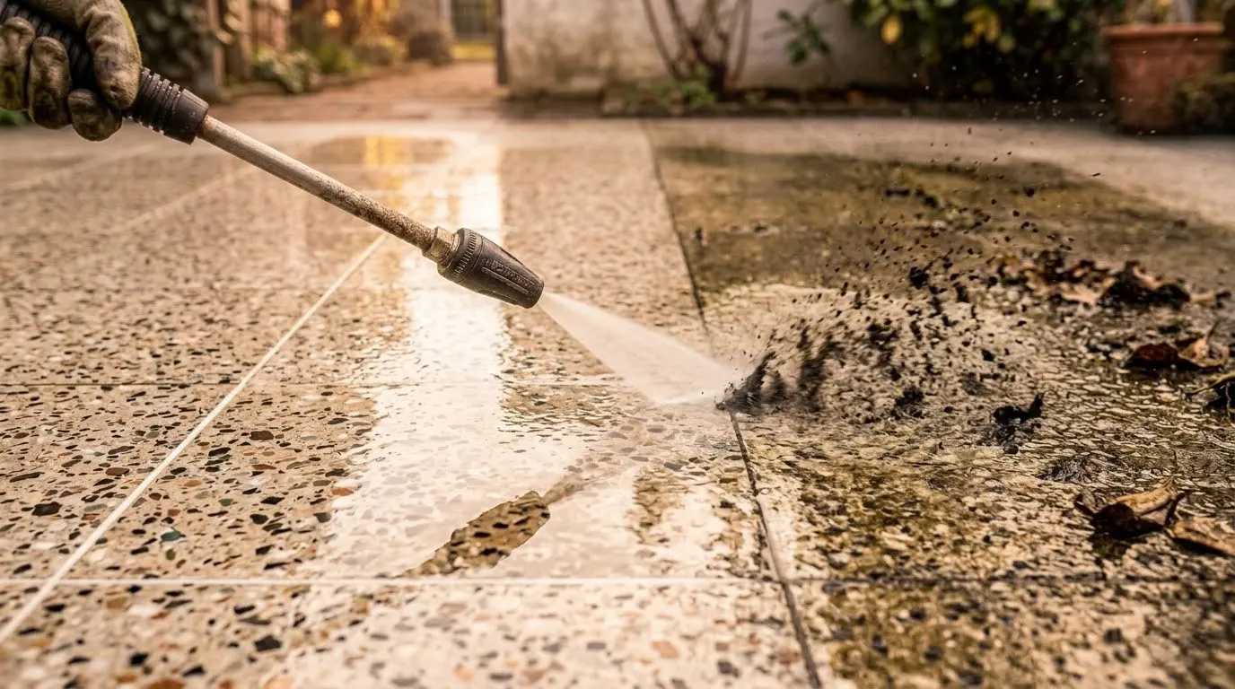 ¿Lejía o salfumán para limpiar la terraza? Riesgos y alternativas