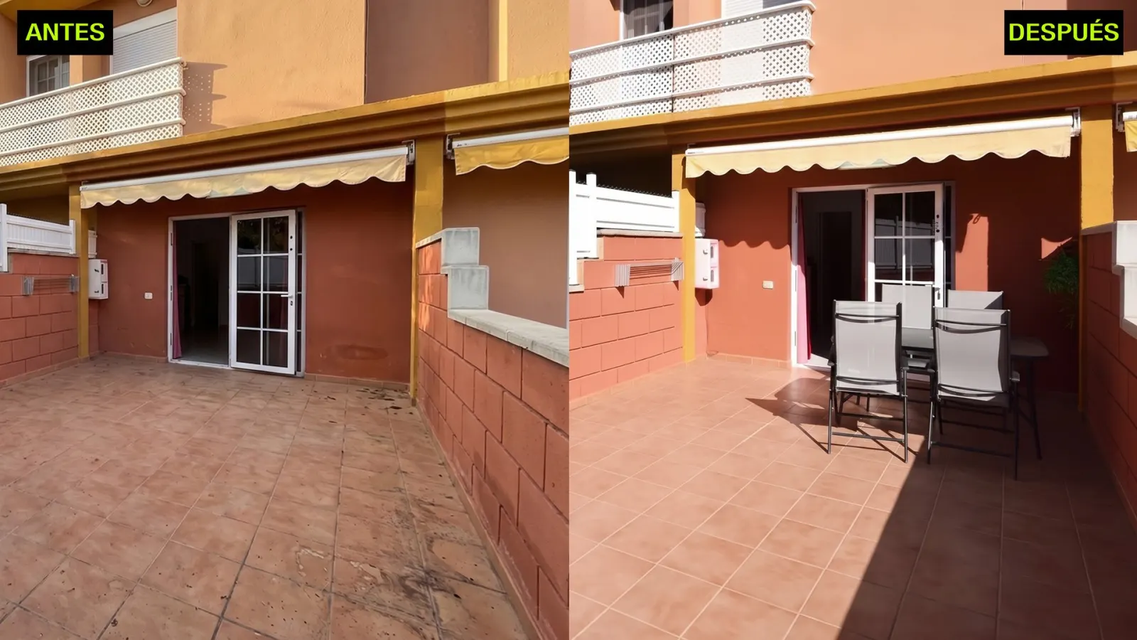 ¿Se puede limpiar una terraza con hidrolimpiadora doméstica?